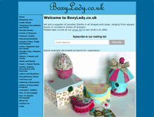 Tablet Screenshot of boxylady.co.uk